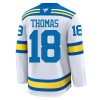 Miesten NHL St. Louis Blues Pelipaita 2025-26 Fanatics Premium Robert Thomas Vieras Valkoinen